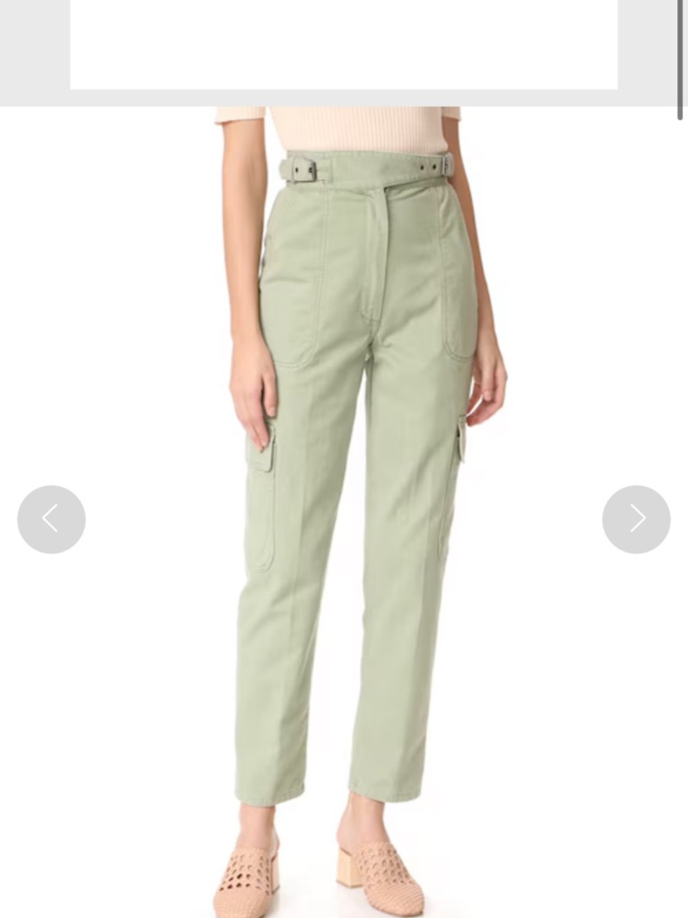 Rachel Comey Straight-Leg Cargo Pants in Sage Green